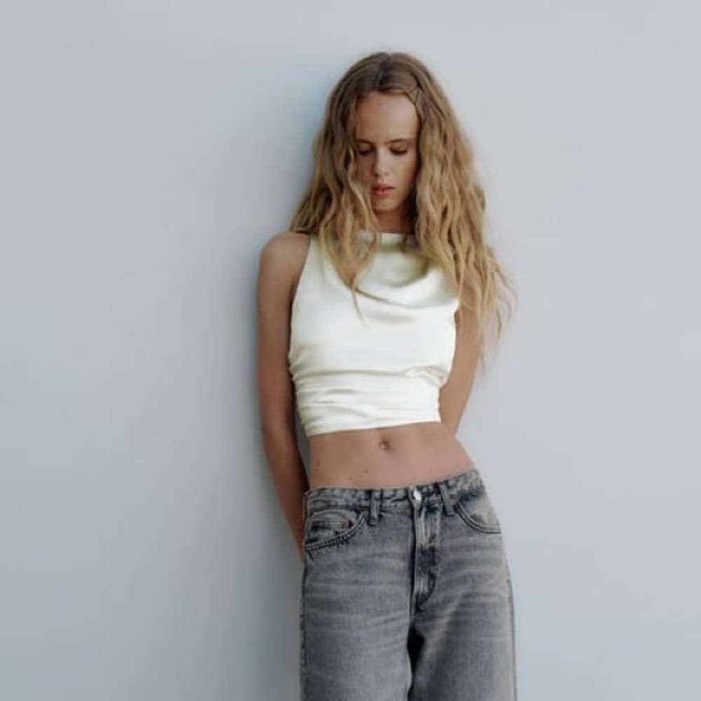 silk halter wrap in the back top